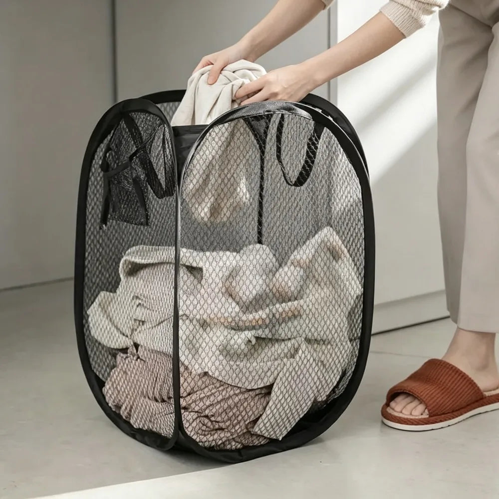 Cartluv Foldable Mesh Laundry Basket