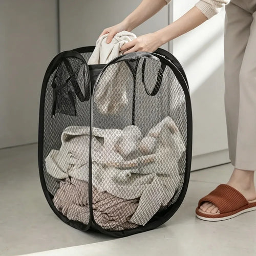 Cartluv Foldable Mesh Laundry Basket